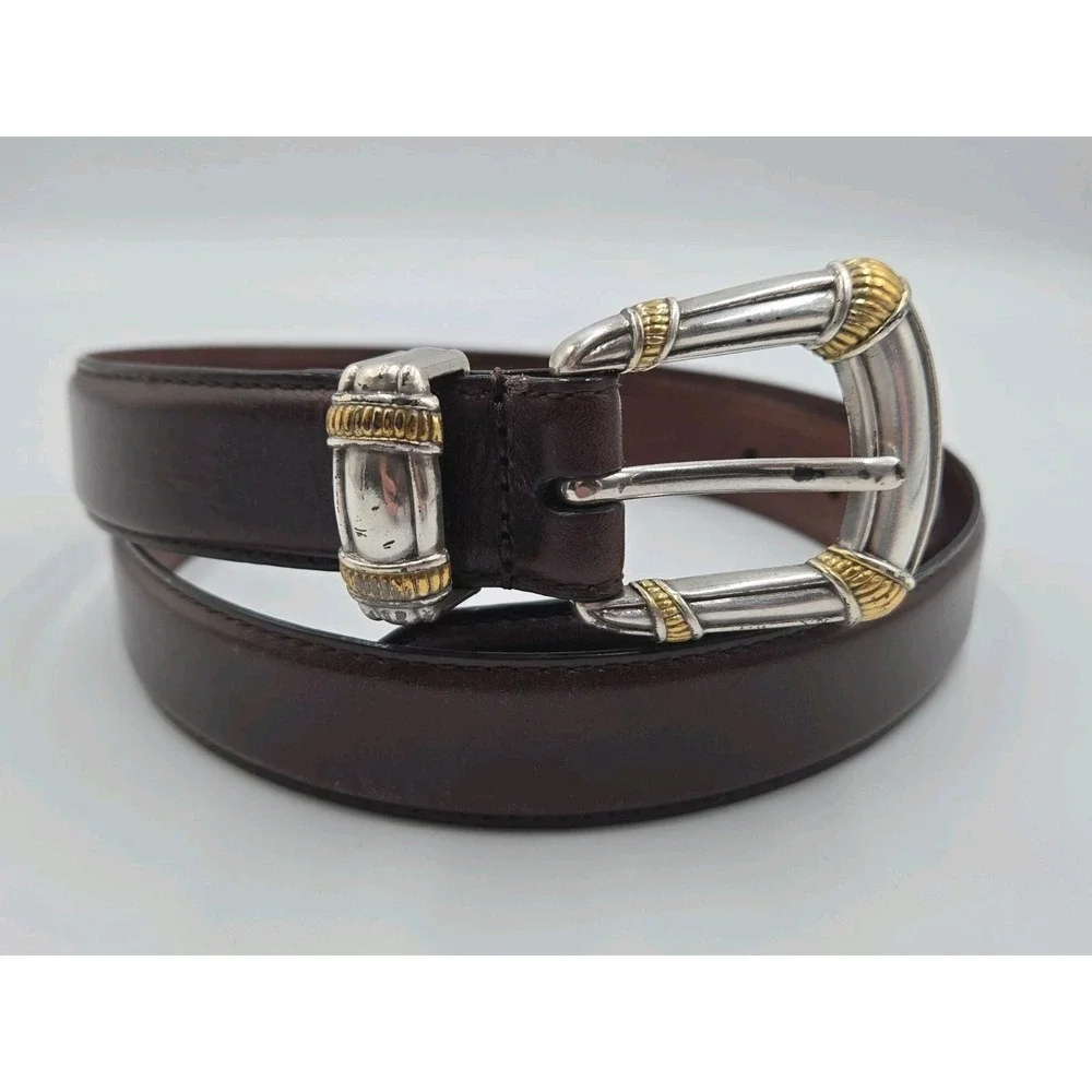FOSSIL Brown Genuine Leather Belt Size M BT768120002 31
